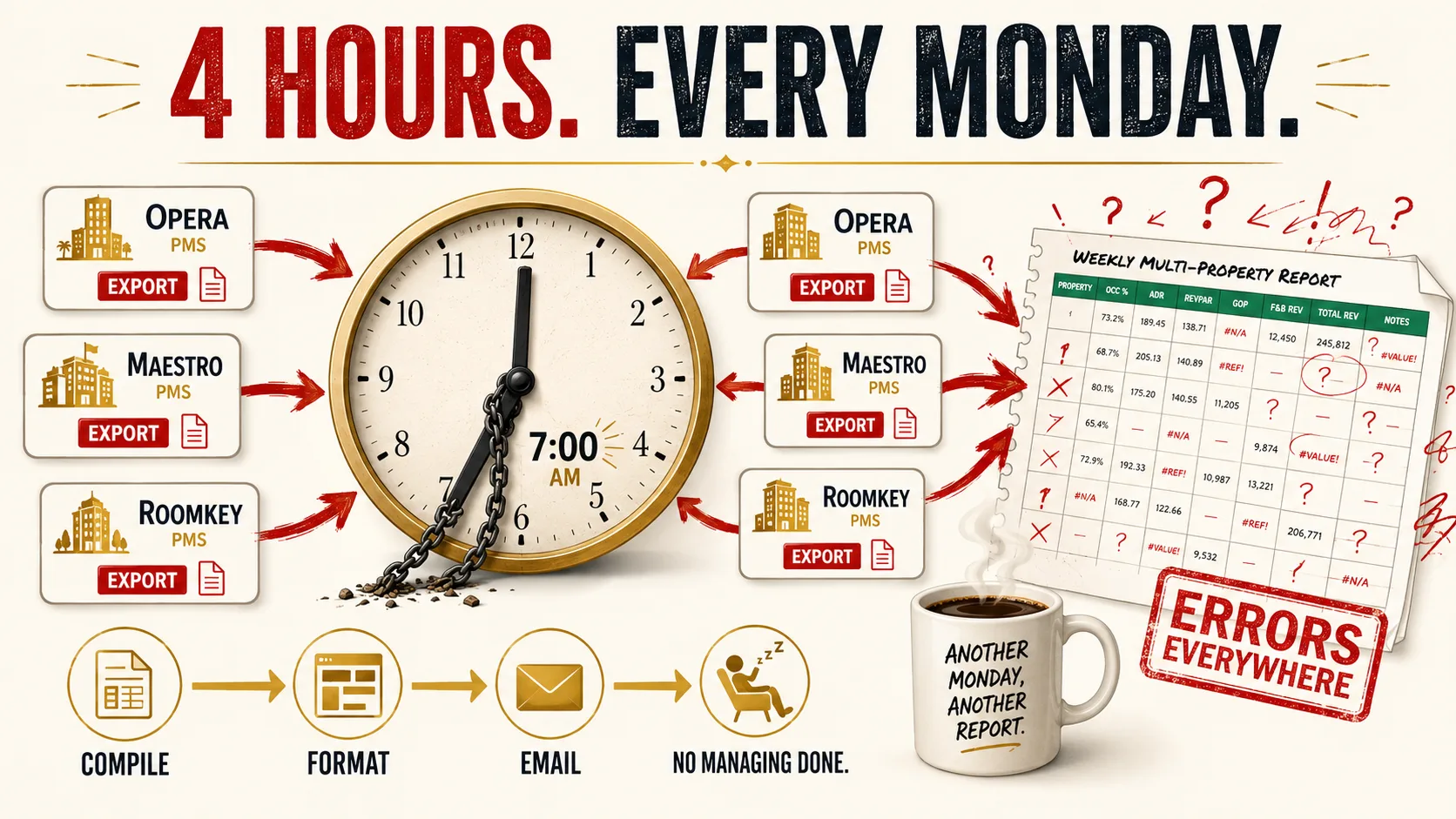 Why Your Monday Morning Report Takes 4 Hours — And How to Get It Back