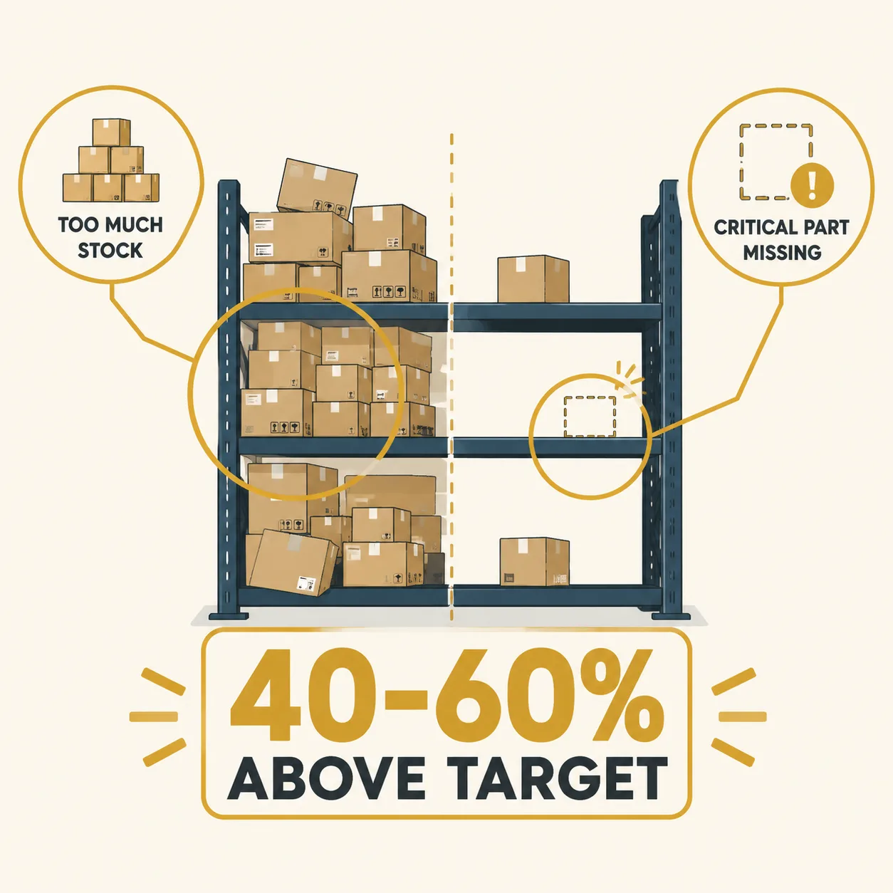 Why Does MRO Inventory Stay 40% Above Target When ERP Says Lean?